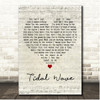 Sub Focus Tidal Wave Script Heart Song Lyric Print