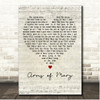 Sutherland Brothers & Quiver Arms of Mary Script Heart Song Lyric Print