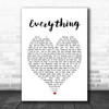 Everything Michael Buble Heart Song Lyric Music Wall Art Print