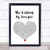Rod Stewart The Killing Of Georgie White Heart Song Lyric Music Wall Art Print