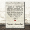 Willie Nelson Rainbow Connection Script Heart Song Lyric Print