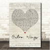 BTS Outro Wings Script Heart Song Lyric Print