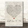 Chicago Just You 'N' Me Script Heart Song Lyric Print