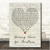 Chris Rea Driving Home for Christmas Script Heart Song Lyric Print