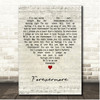 Connie Francis Forevermore Script Heart Song Lyric Print