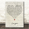 Dan Fogelberg Longer Script Heart Song Lyric Print