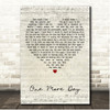 Diamond Rio One More Day Script Heart Song Lyric Print