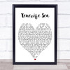 Tenerife Sea Ed Sheeran Song Lyric Heart Music Wall Art Print