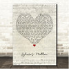 Dr. Hook Sylvias Mother Script Heart Song Lyric Print