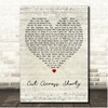 Eddie Cochran Cut Across Shorty Script Heart Song Lyric Print