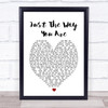 Just The Way You Are Bruno Mars Heart Song Lyric Music Wall Art Print