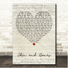 Foo Fighters Skin And Bones Script Heart Song Lyric Print