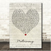 Gilbert OSullivan Matrimony Script Heart Song Lyric Print