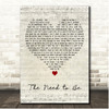Gladys Knight & The Pips The Need to Be Script Heart Song Lyric Print