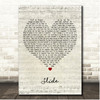 Goo Goo Dolls Slide Script Heart Song Lyric Print