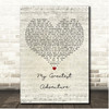 Amanda Nordelius My Greatest Adventure Script Heart Song Lyric Print