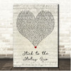 High School Musical Cast Stick to the Status Quo Script Heart Song Lyric Print