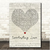 Howard Jones Everlasting Love Script Heart Song Lyric Print