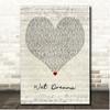 J. Cole Wet Dreamz Script Heart Song Lyric Print