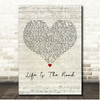 Anastasia Life Is The Road Script Heart Song Lyric Print