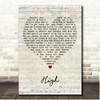 James Blunt High Script Heart Song Lyric Print