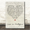 Andrea Bocelli Love in Portofino Script Heart Song Lyric Print