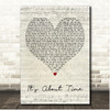 Jamie Cullum Its About Time Script Heart Song Lyric Print