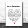 Everything I Own Bread Heart Song Lyric Music Wall Art Print