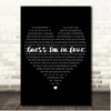 Clinton Kane I GUESS IM IN LOVE Simple Heart Black & White Song Lyric Print
