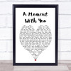 George Michael A Moment Heart Song Lyric Music Wall Art Print