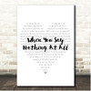 Ronan Keating When You Say Nothing At All Simple Heart Pale Grey Song Lyric Print