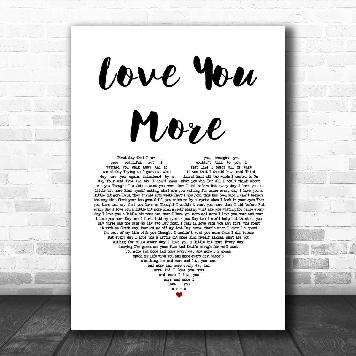 Jls Love You More White Heart Song Lyric Quote Music Print Song Lyric Designs Fill in the gaps to the lyrics as. song lyric designs