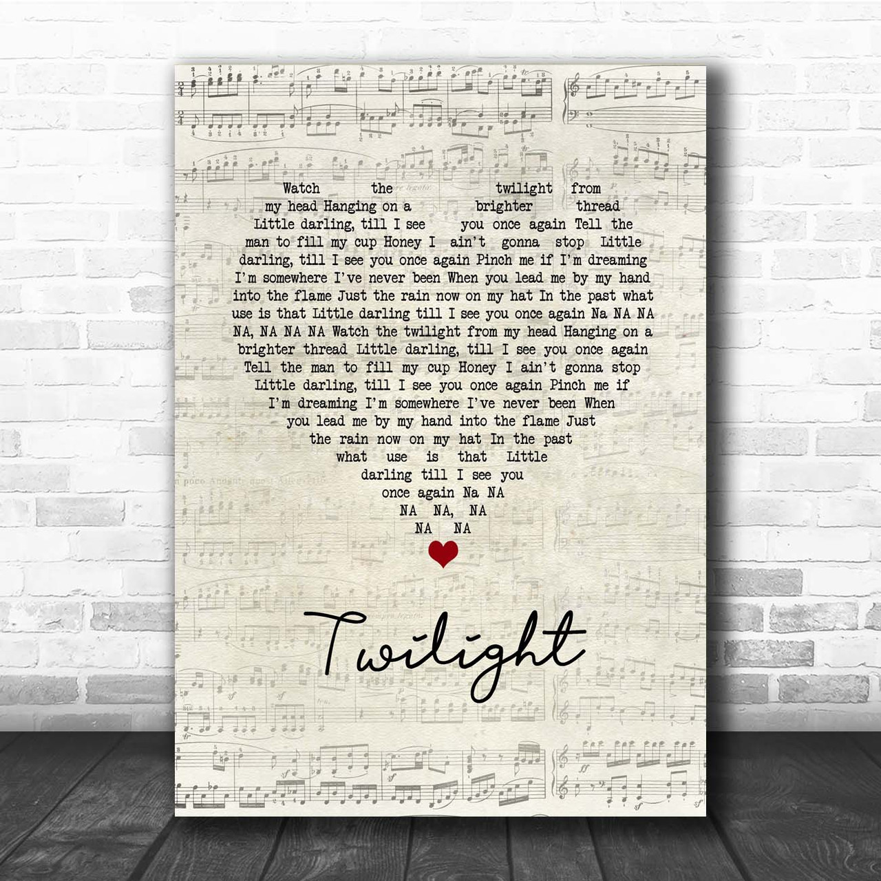 Led Zeppelin Thank You Song Lyric Vintage Script Music Wall Art Print ...