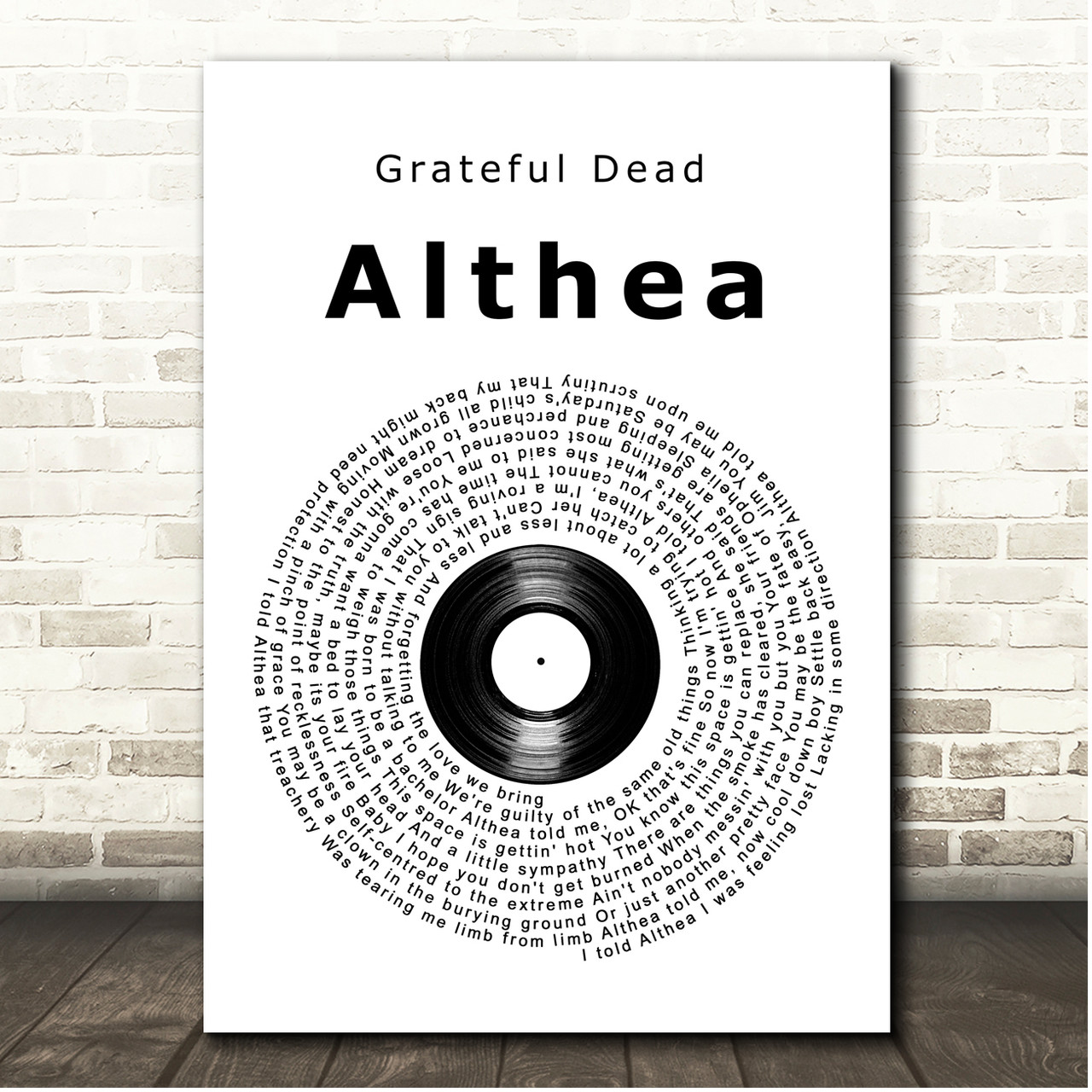 ALTHEA PHISH PRINT Althea Print Dead Print Dead Art Phish 