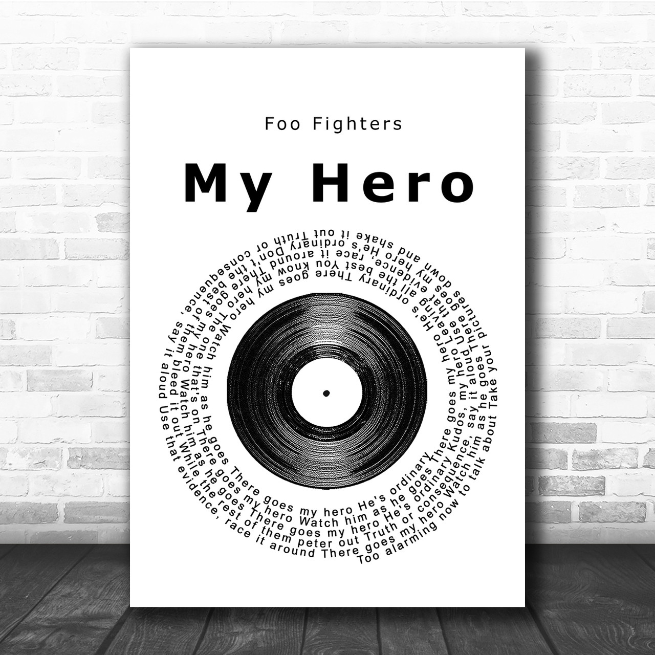 Foo Fighters - My Hero Lyrics | Poster