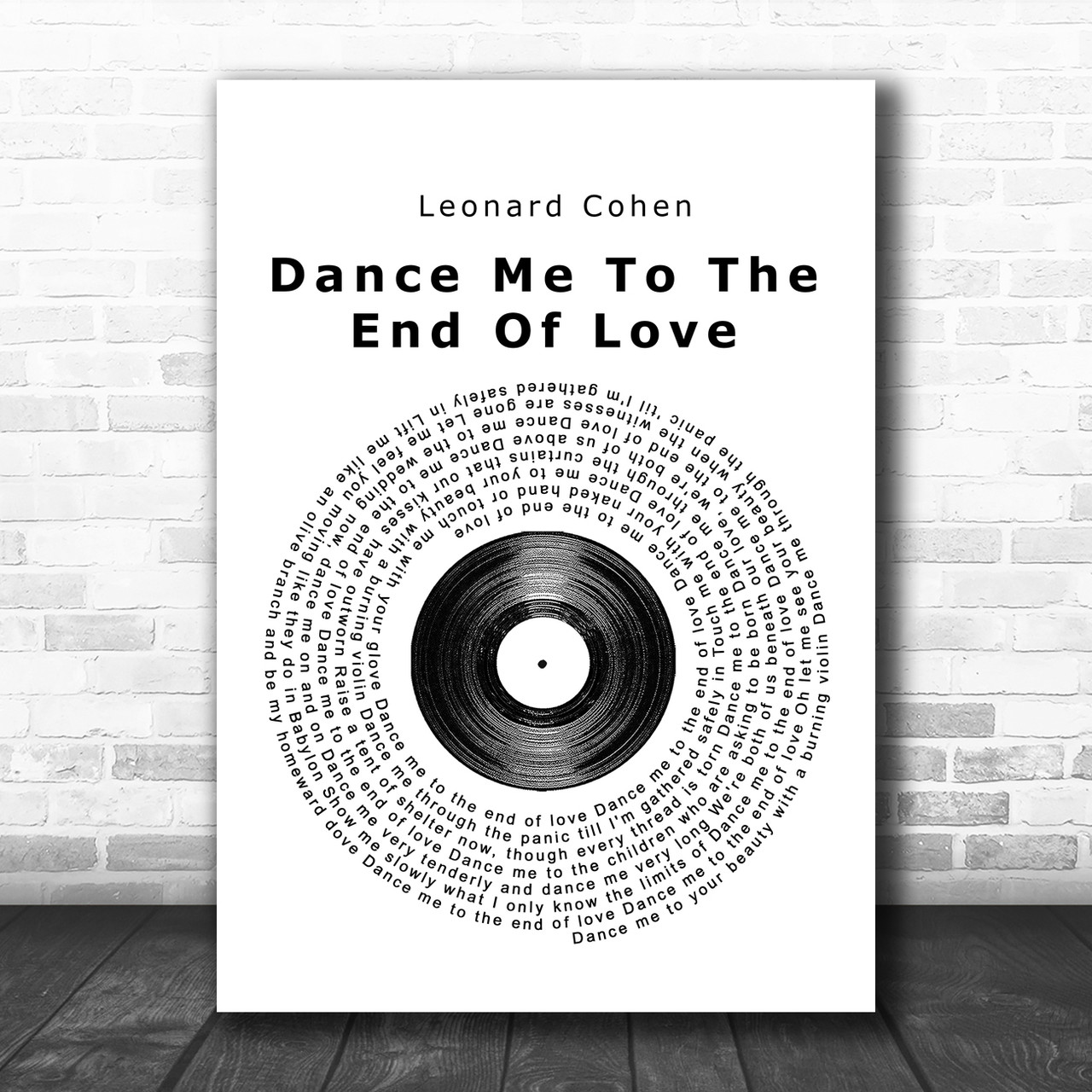Dance Me To The End Of Love Lyrics