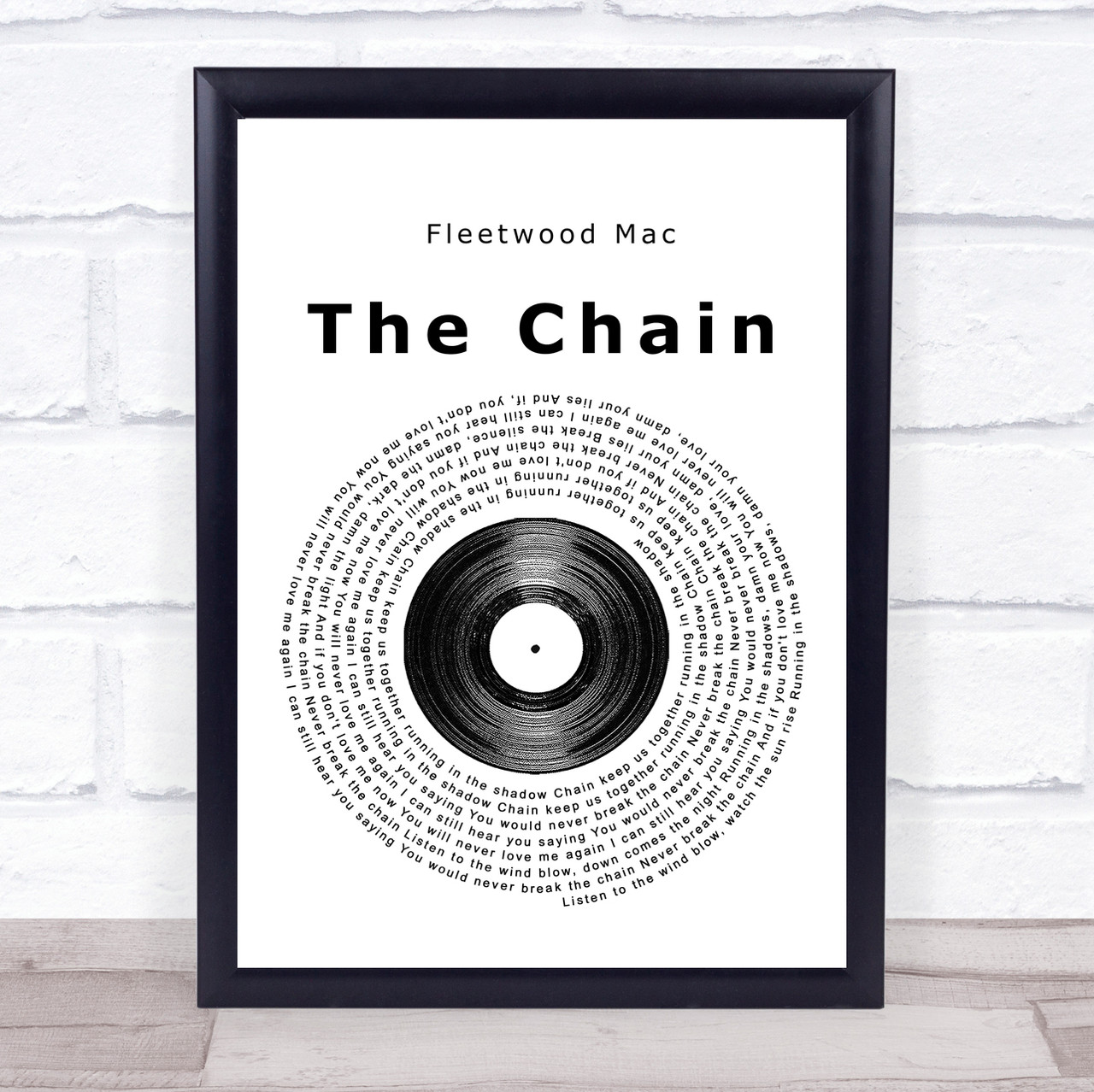 The Chain Lyrics Print, Fleetwood Mac, Listen To The Wind Blow Poster in  2023