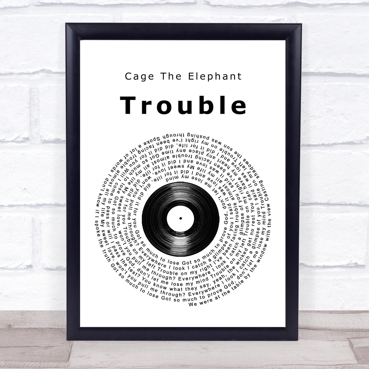 TROUBLE LYRICS by CAGE THE ELEPHANT: We were at the