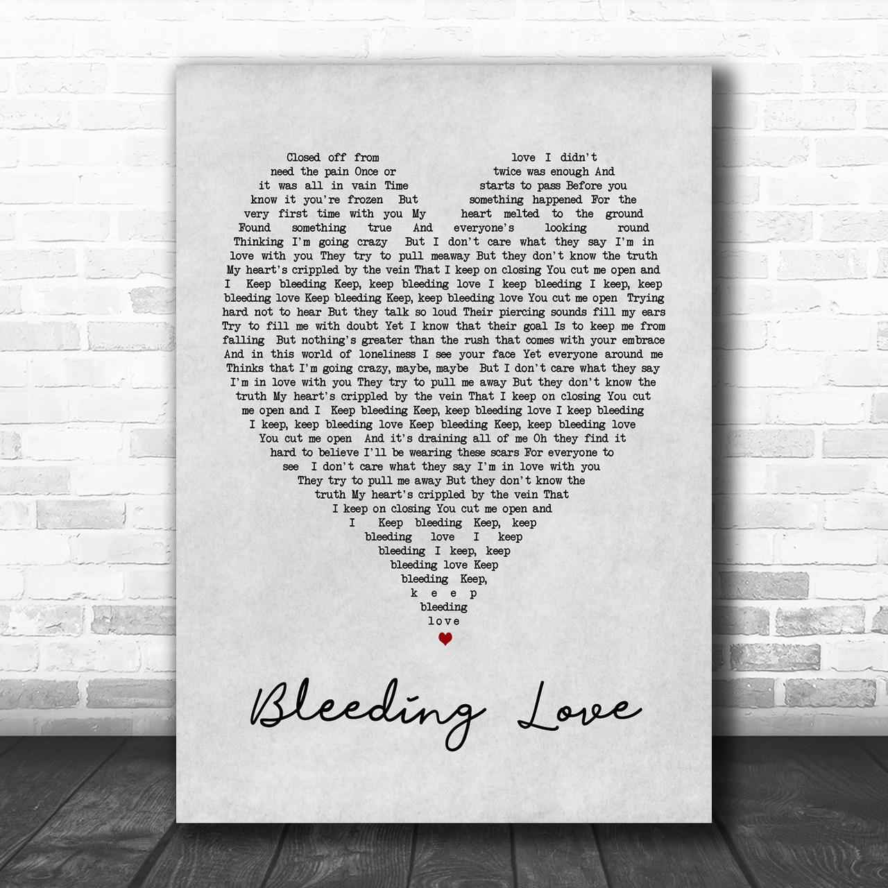 lyric to bleeding love