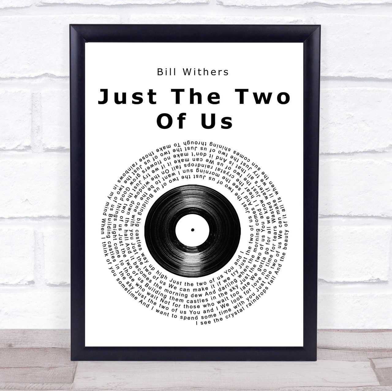 Just the Two of Us Bill Withers Poster Song Lyrics Print -  Denmark