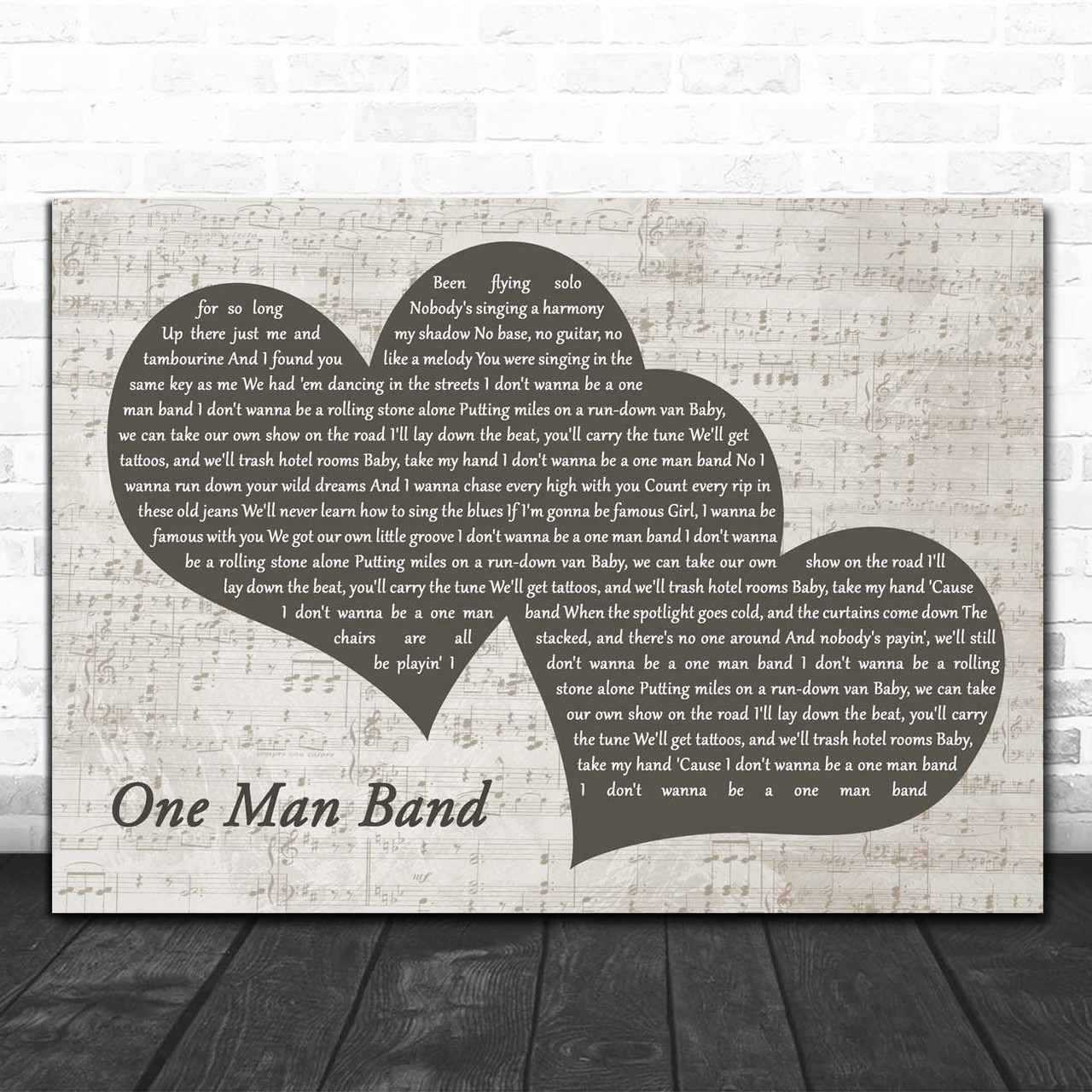 Old Dominion One Man Band Landscape Music Script Two Hearts Song