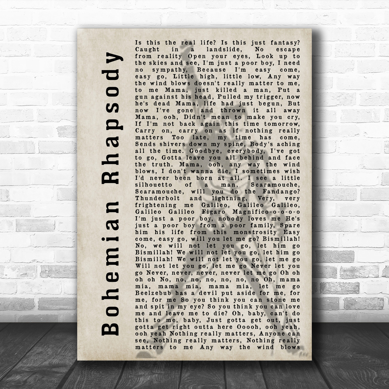 Don't Stop Me Now Queen Poster Song Lyrics Print 