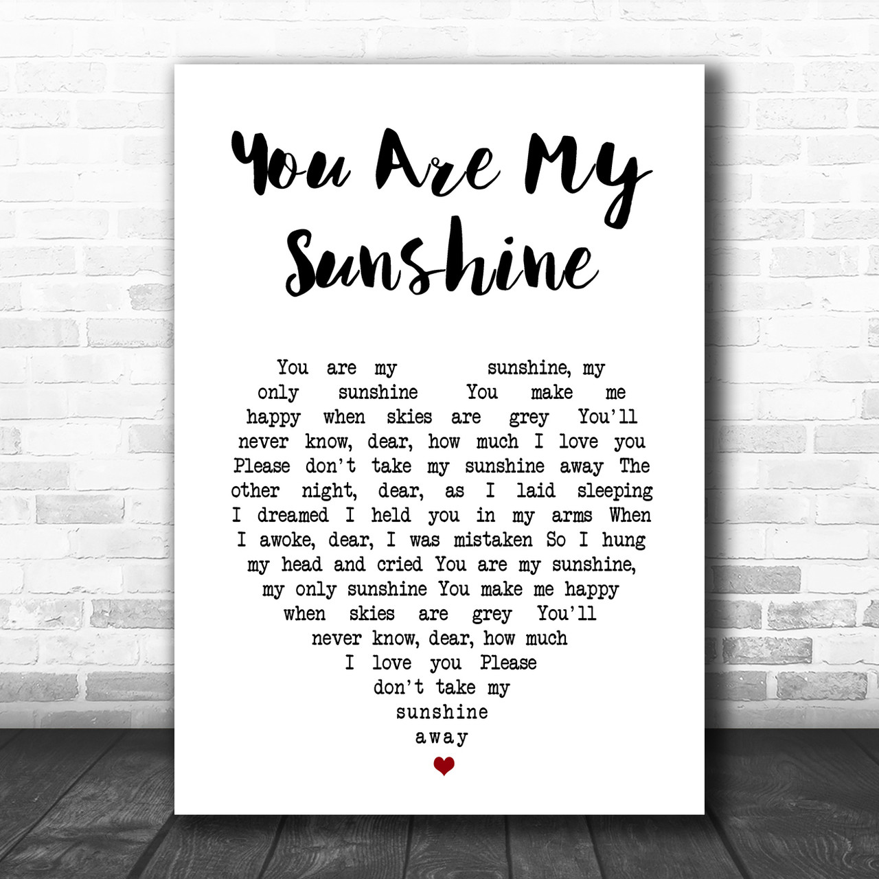 u are my sunshine