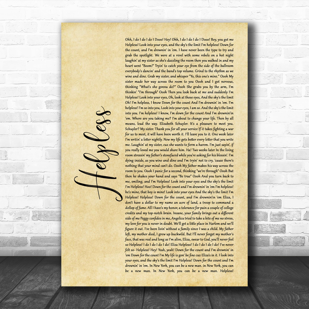 Hamilton Songs Lyrics Helpless Hamilton Sticker Hamilton Helpless