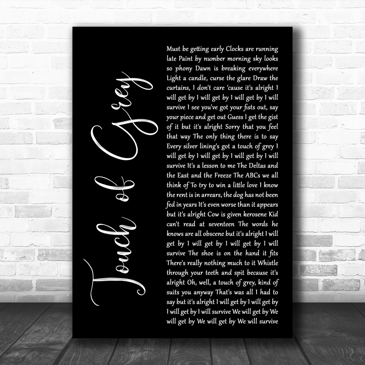 Grateful Dead Song Lyric Art Print 