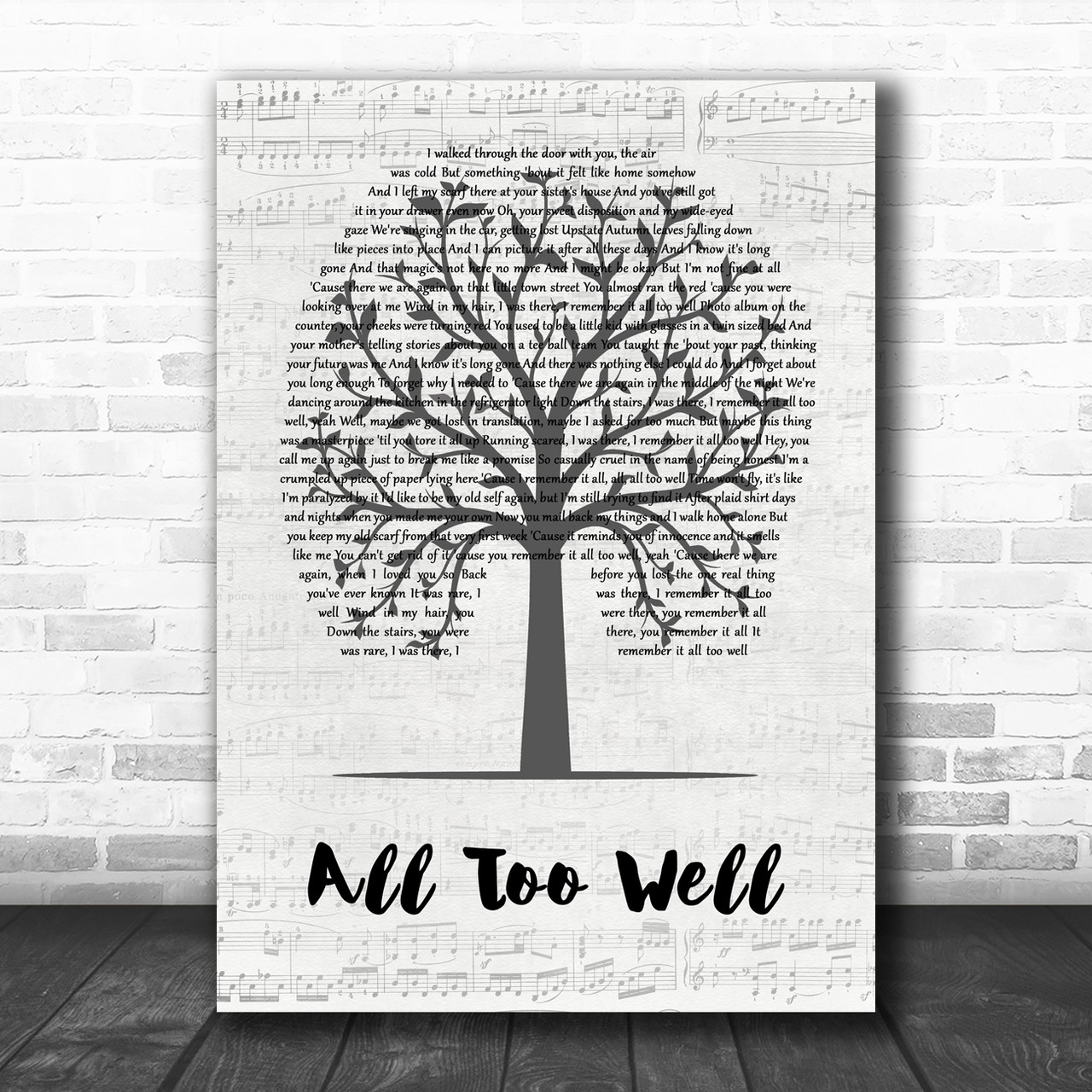 Taylor Swift Inspired Posters - Printable Included - Treehouse Threads