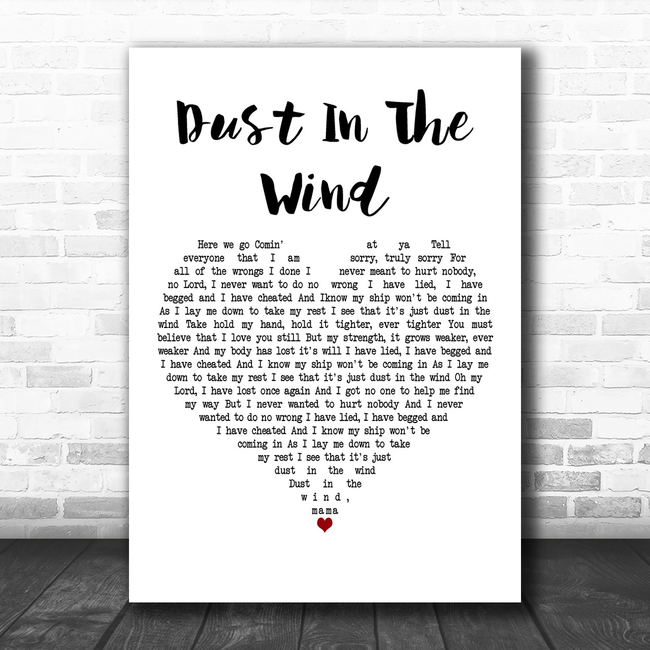 Todd Rundgren Dust In The Wind White Heart Decorative Wall Art Gift Song Lyric Print - Song Lyric Designs todd-rundgren-dust-in-the-wind-white-heart-decorative-wall-art-gift-song-lyric-print-song-lyric-designs