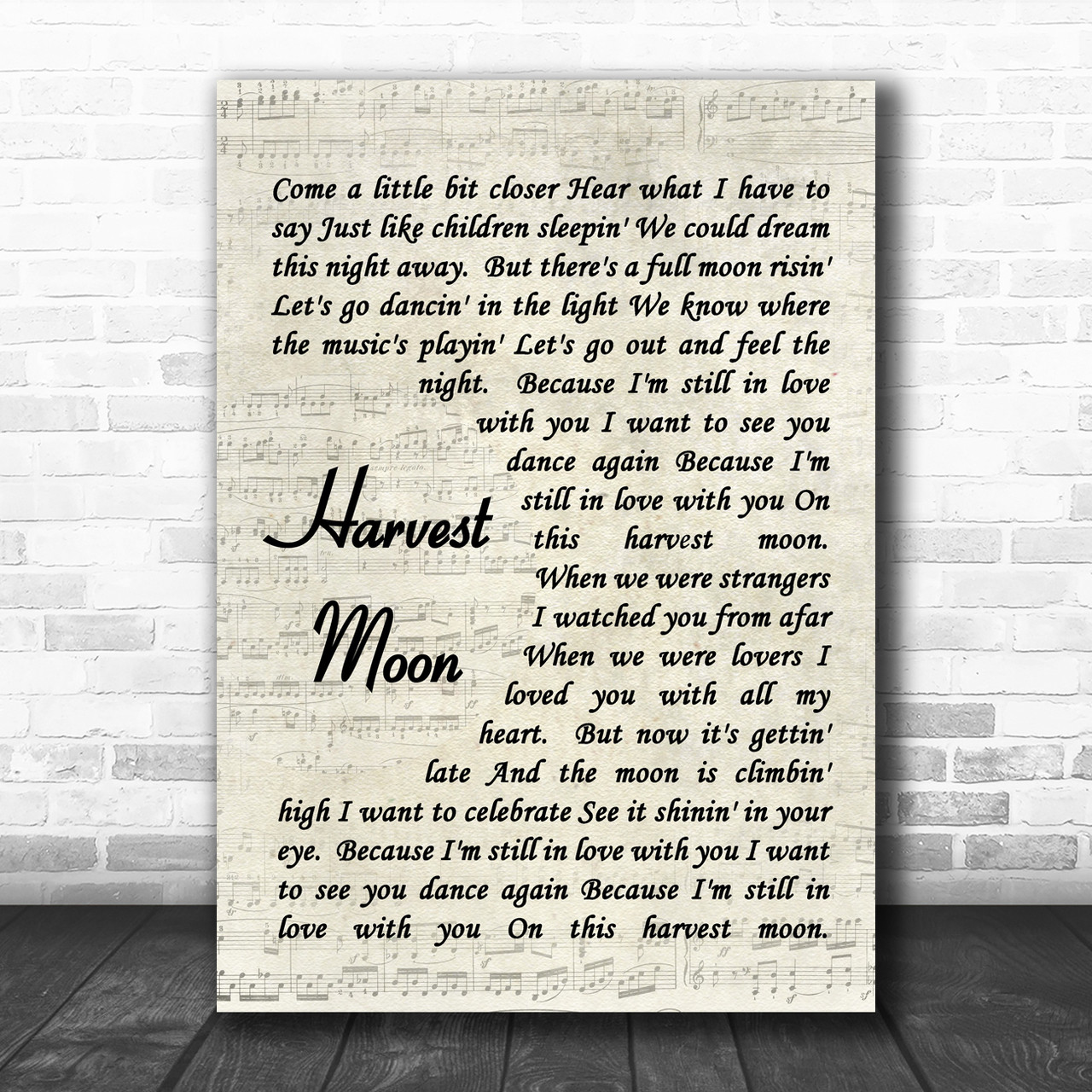 harvest moon neil young lyrics