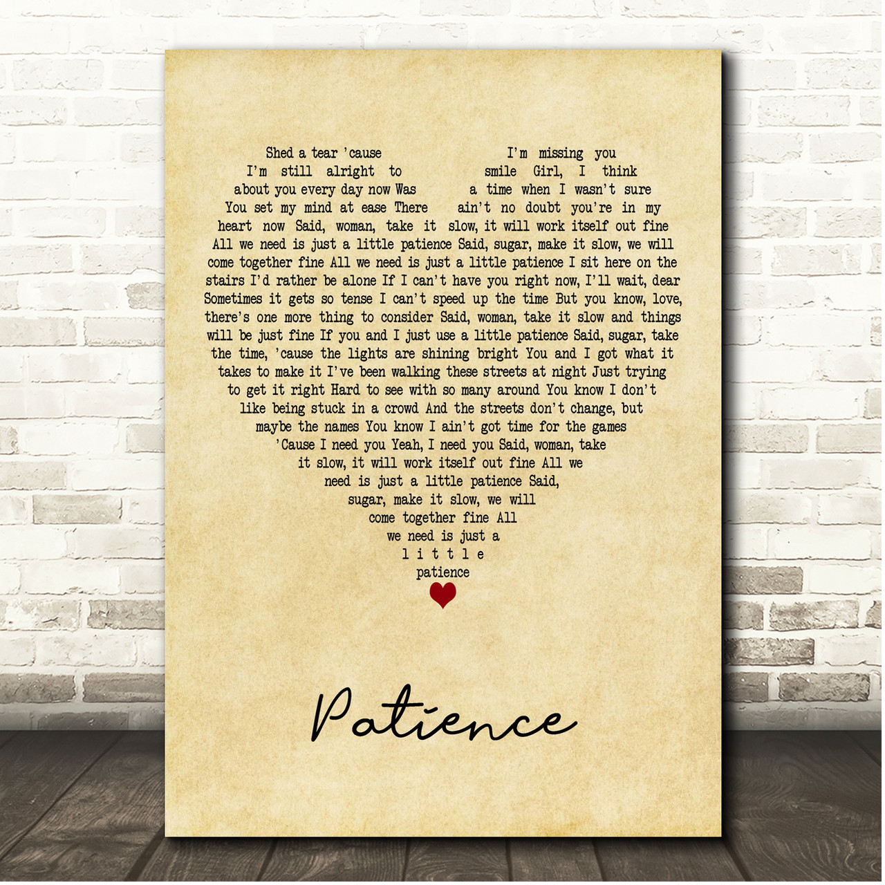 Chris Cornell Patience Black Heart Song Lyric Print - Song Lyric