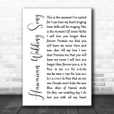 Elvis Presley Hawaiian Wedding Song Script Heart Song Lyric Quote Print Song Lyric Designs